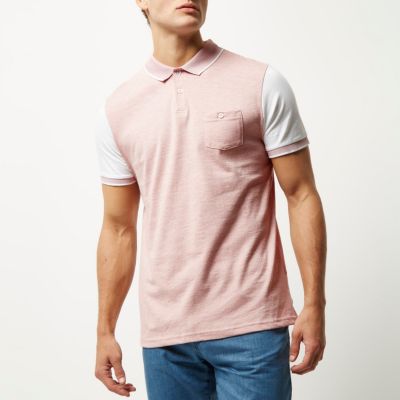 Pink polo shirt